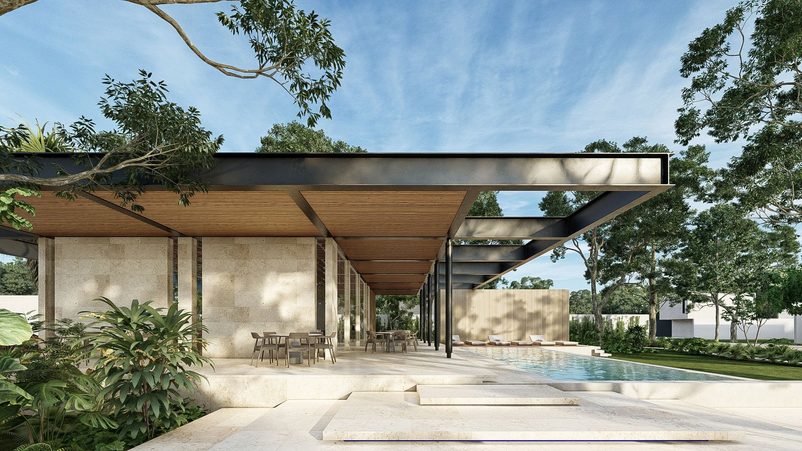 Casa Club y más aérea La Reserva Yucatán