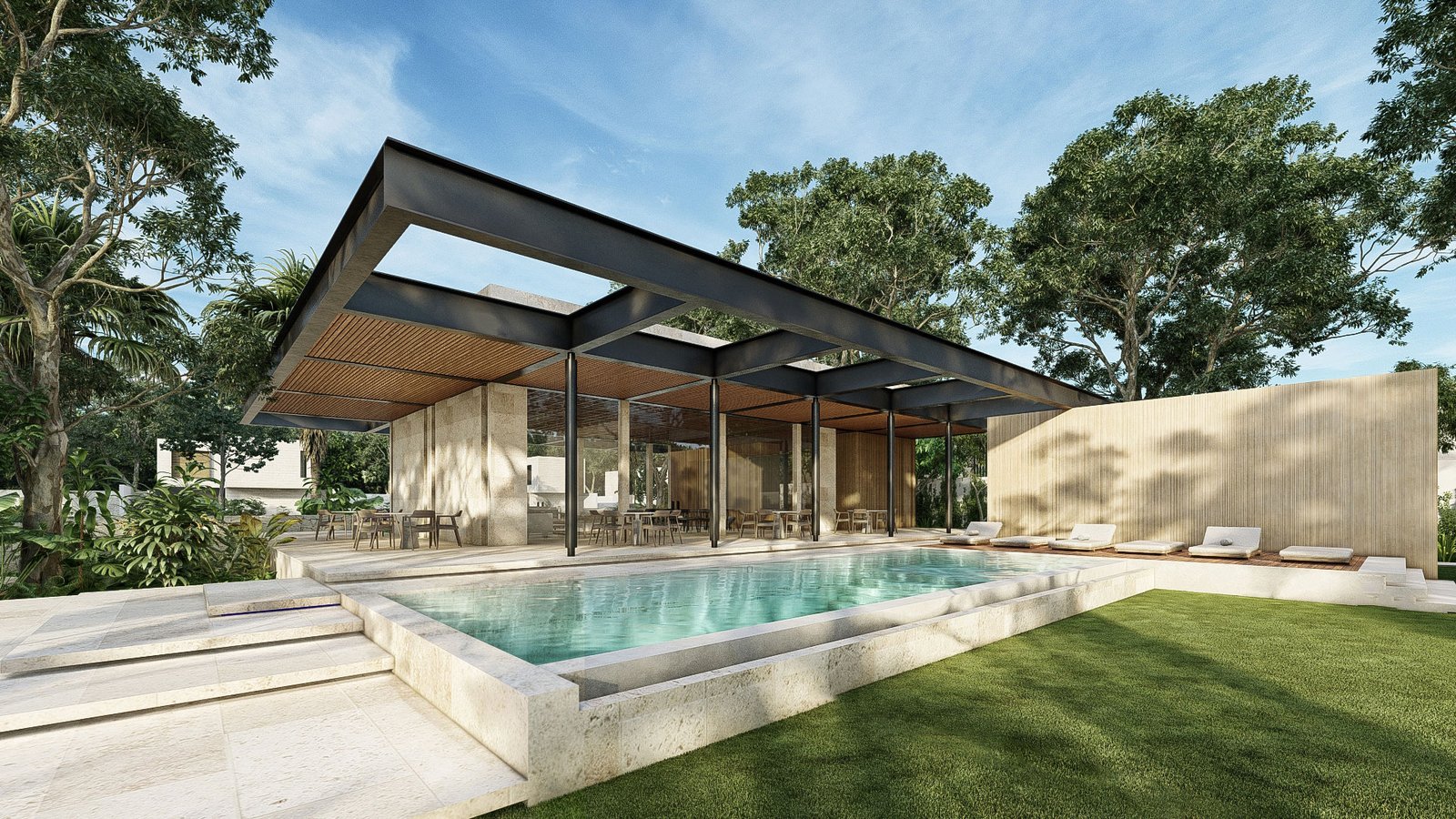 Fachada Casa Club La Reserva Yucatán